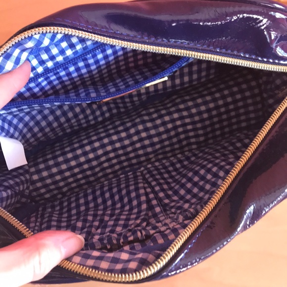 Betsy Johnson crossbody blue patent and sequins - Picture 3 of 6